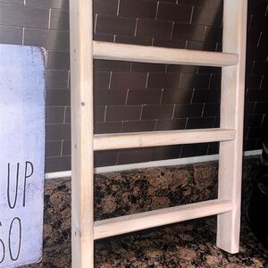 Charming Cream Ladder Wall Shelf